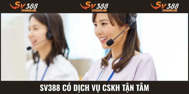 SV388 đảm bảo dịch vụ hỗ trợ chuyên nghiệp